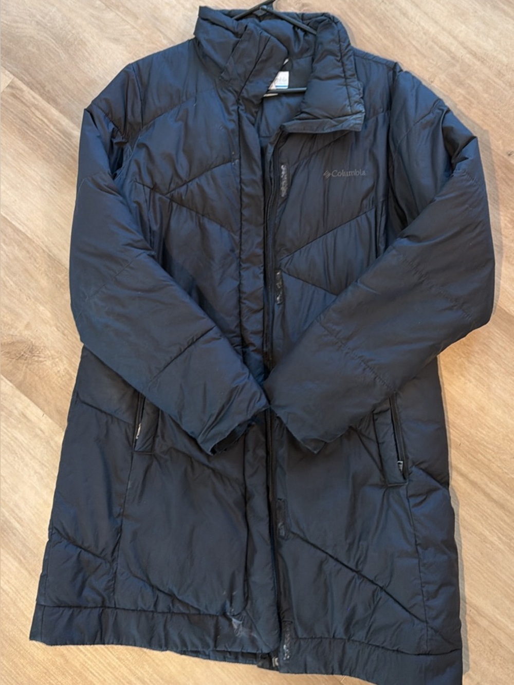 Columbia Men's Black Long Insulated Puffer Coat